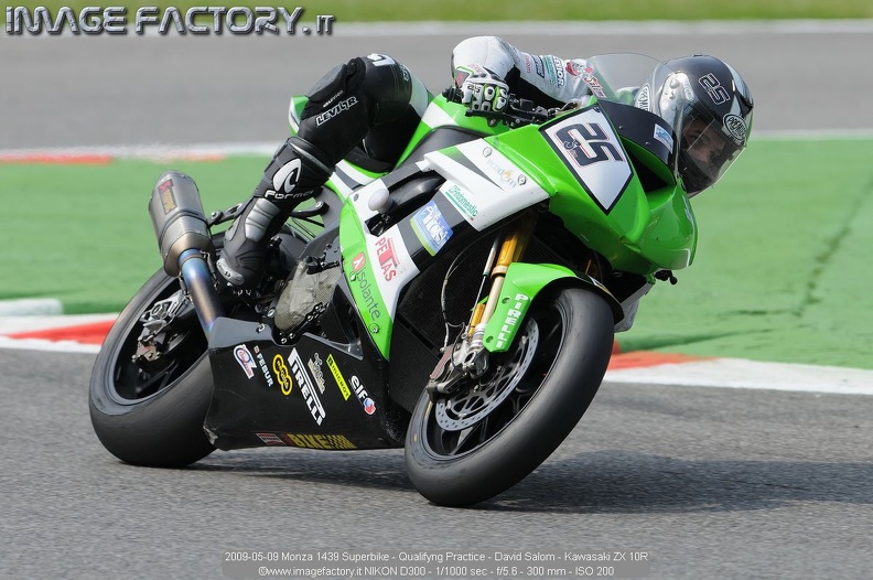 2009-05-09 Monza 1439 Superbike - Qualifyng Practice - David Salom - Kawasaki ZX 10R.jpg